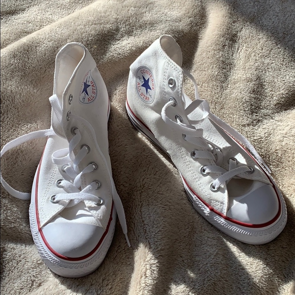 Brand New White Converse High-top Classic